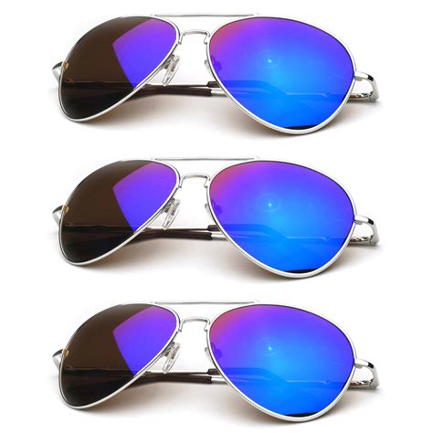 full mirrored aviator sunglasses.